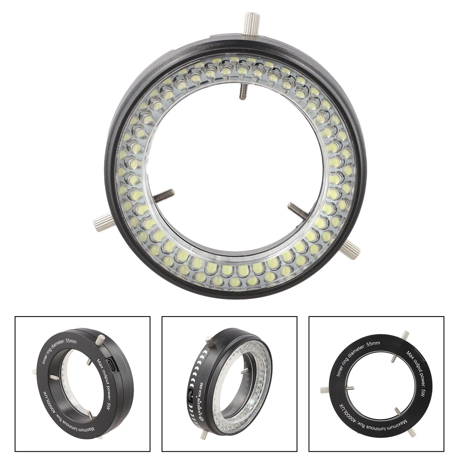 Adjustable LED For Ring Light With 80 Beads Narrow Frame Aluminum Alloy Illumination For Source For Laboratory Inspec
