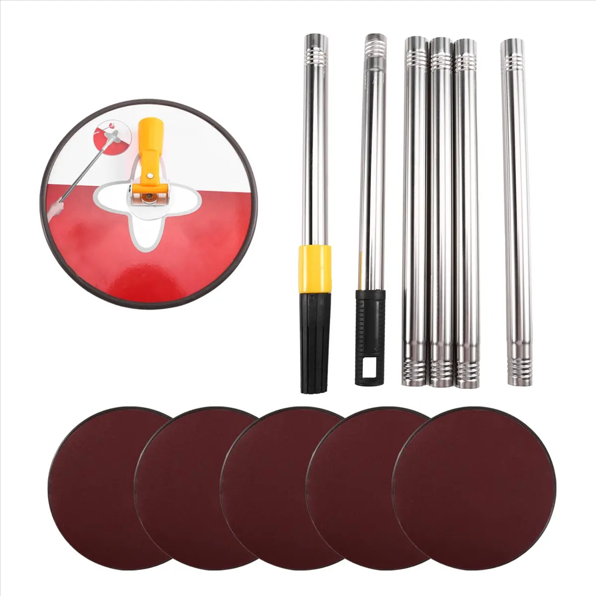 ماكينة صنفرة القطب للجدران الجافة، ماكينة صنفرة الحوائط الجافة اليدوية مع عمود تمديد. مثالية للرسم