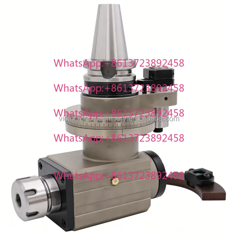 AG90-ER32-60 90 Degree Right Angle Milling Head BT40 Spindle 360° Adjustable Angle Head for CNC Milling Machine