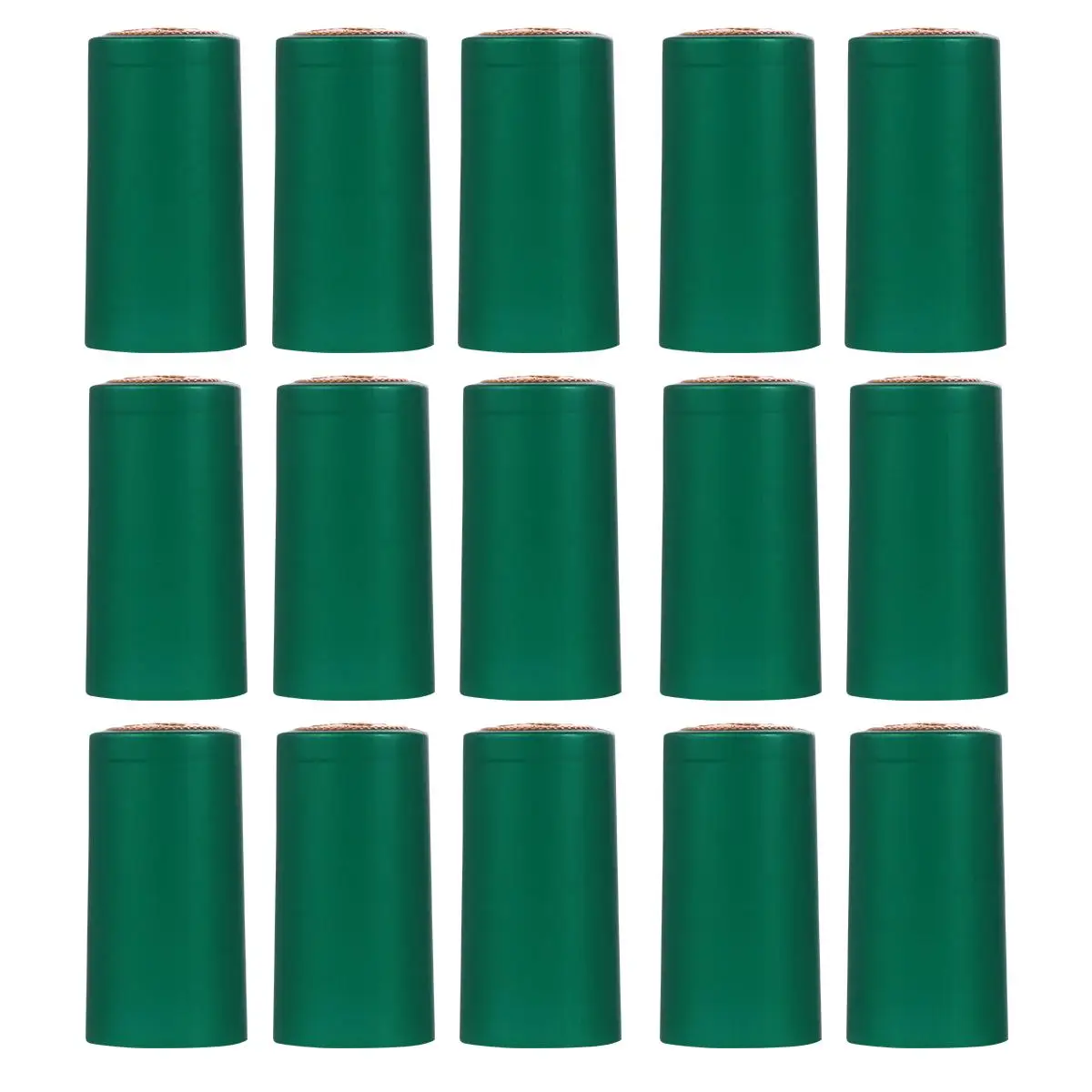 

100pcs Bottle Heat Shrink Caps Plastic Seals for Home Winery Restaurant Easy Removal Tear Off Tab Bottle Film