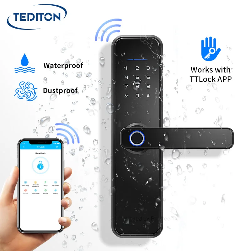 wifi tt lock BLE App smart Biometric cerradura fingerprint lock