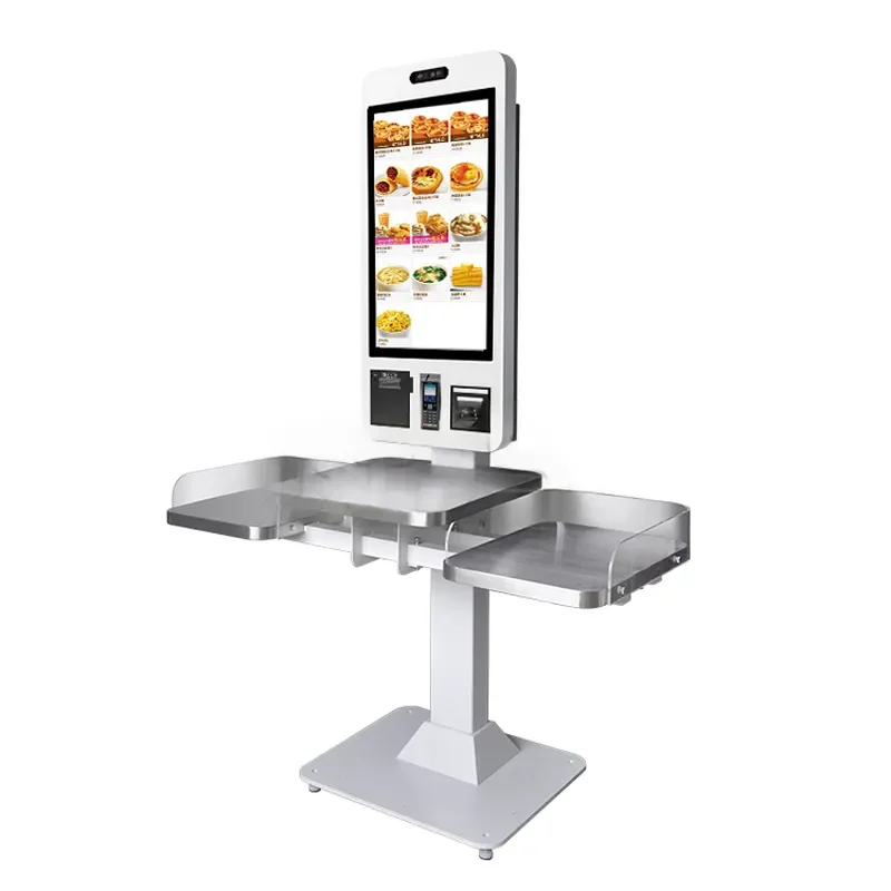 Supermarket Grocery Self-Service Payment Kiosk with Outdoor Touch Screen Barcode Reader SDK Function for Mall Kiosks