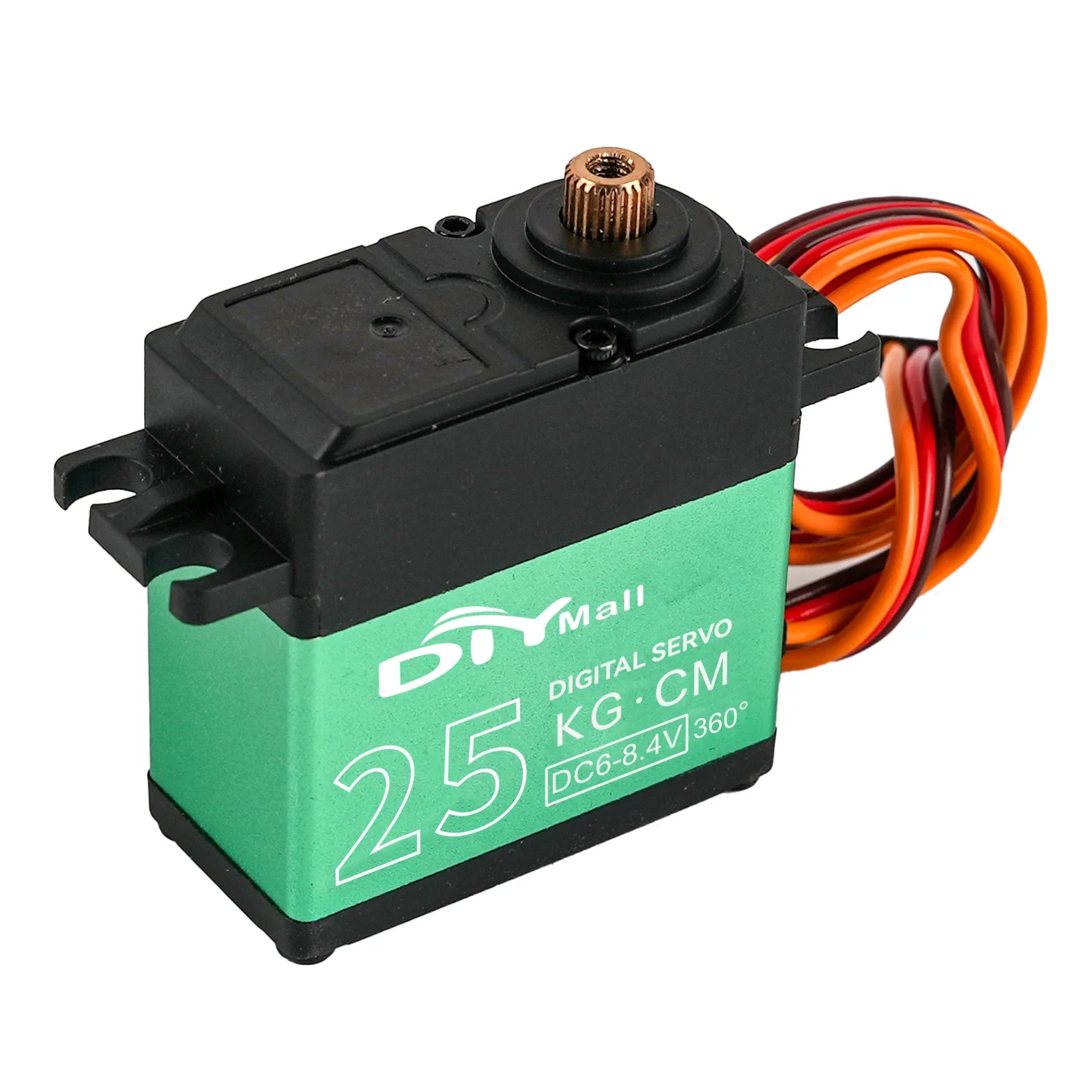 TD-8825MG Digital Servo 360 Degree Continuous Rotation High Torque Carbon Brush for RC Robot Car Aircraft Metal Gear Accessory