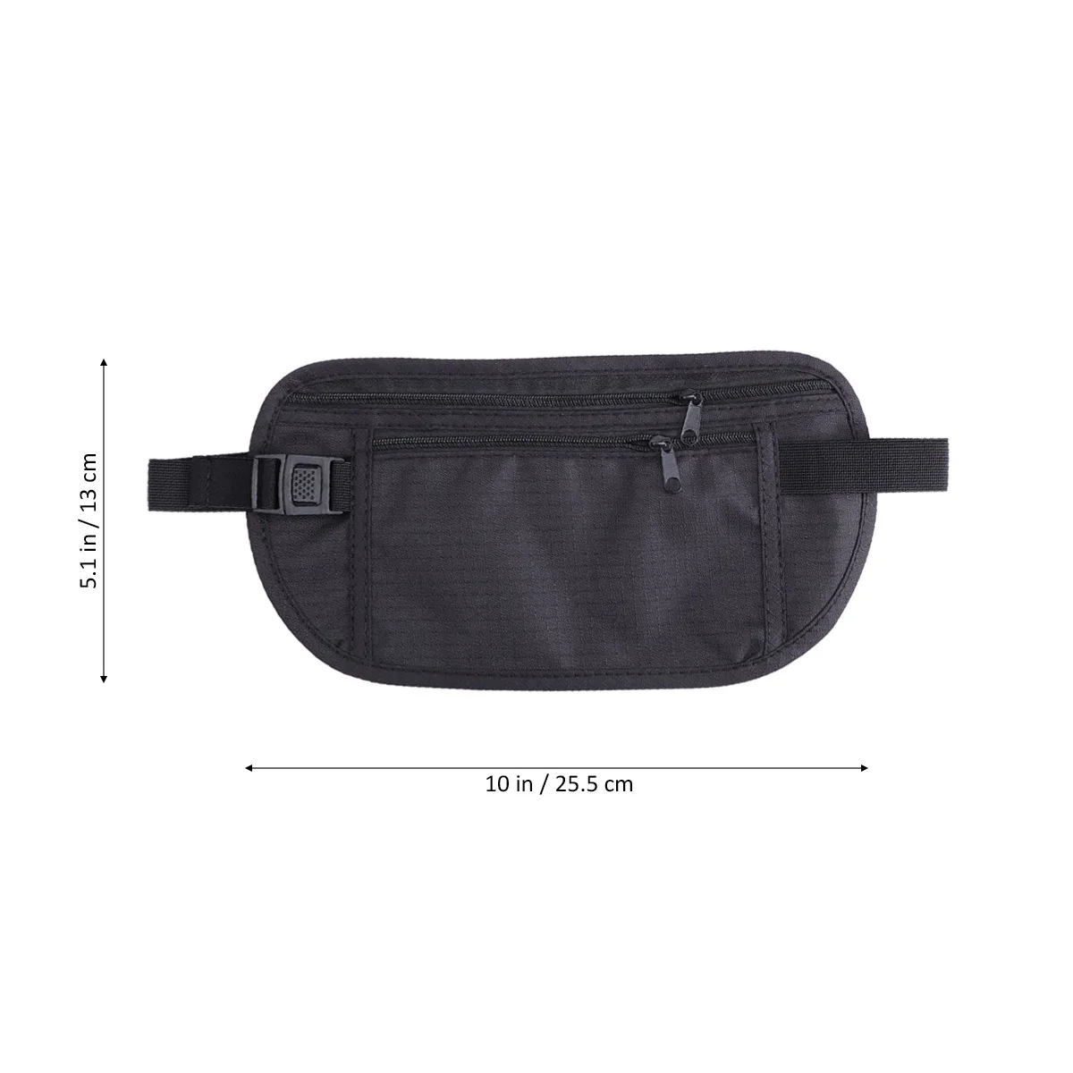 Geldgürtel-Taillen-Geldbörse, ultradünn, verstellbar, Reisetasche, Laufgürtel, Hüfttasche, Handy-Taschenhalter für Reisen, Urlaub