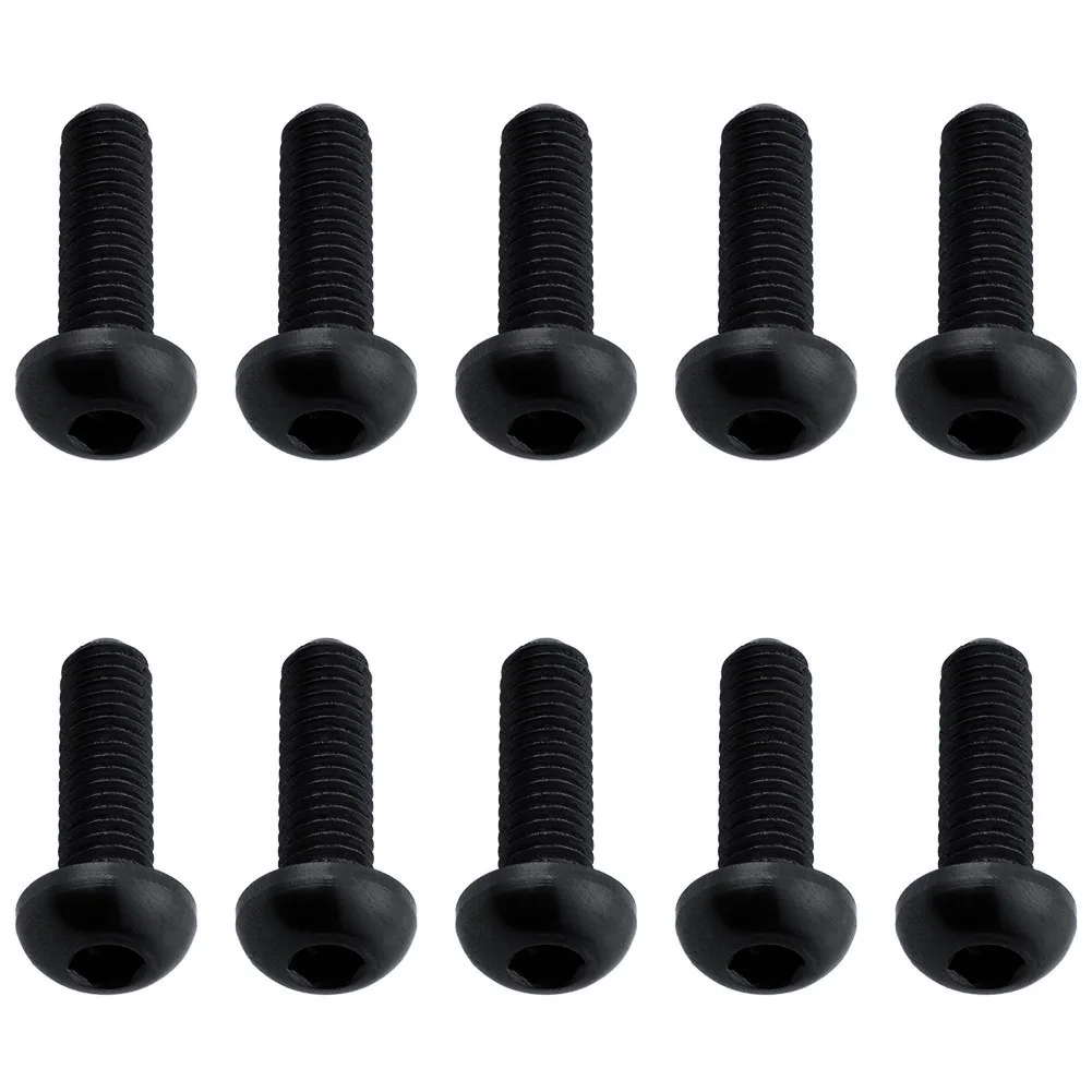 HobbyPark Replacement FPV RC Drone Quadcopter M3x10mm Hex Socket Button Head Aluminum Anodized Screws 10-Pack