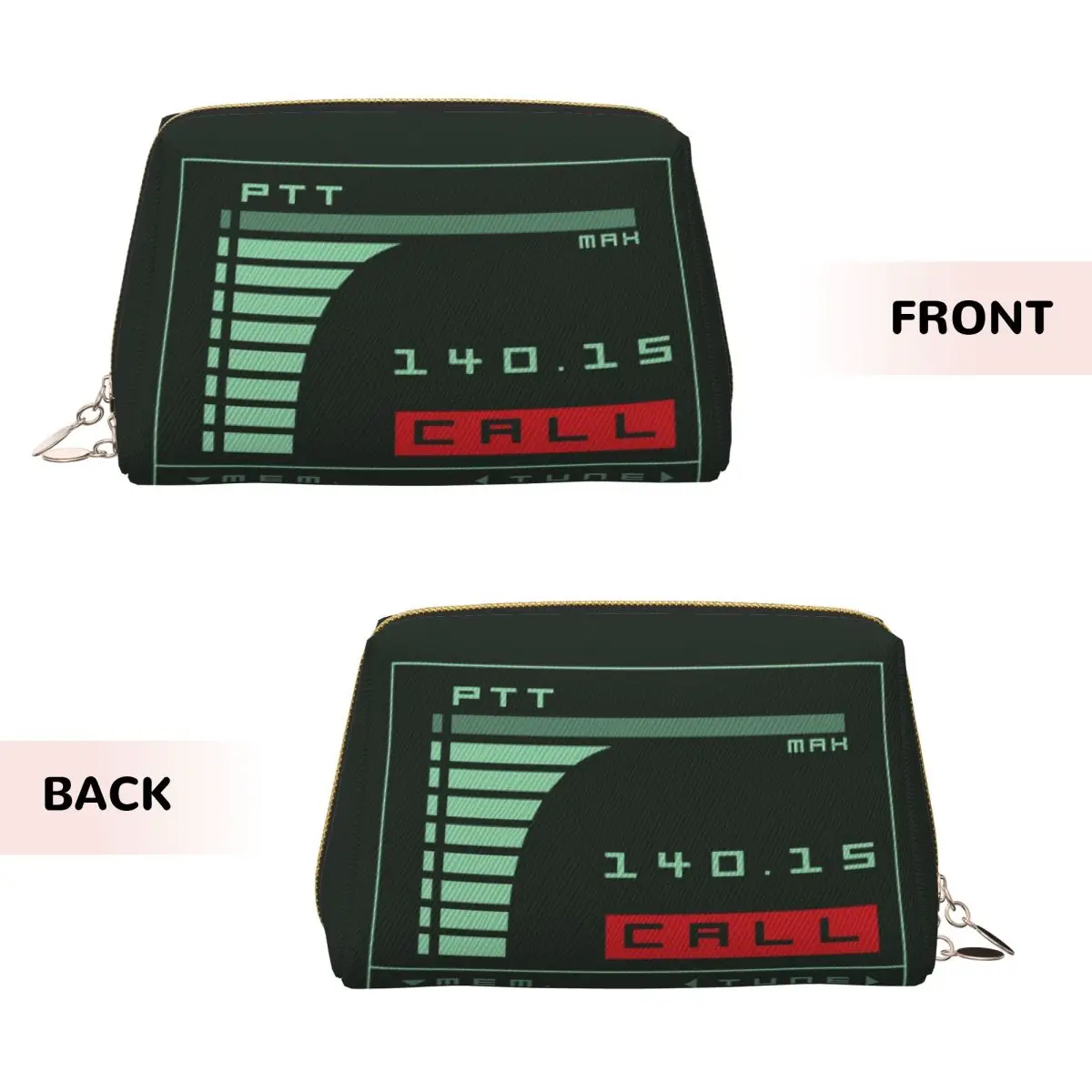 Metal Gear Solid Codec Screen Inspired By Kojima's MGS Women Cosmetic Bag Travel Makeup Organizer Pouch Toiletry Storage