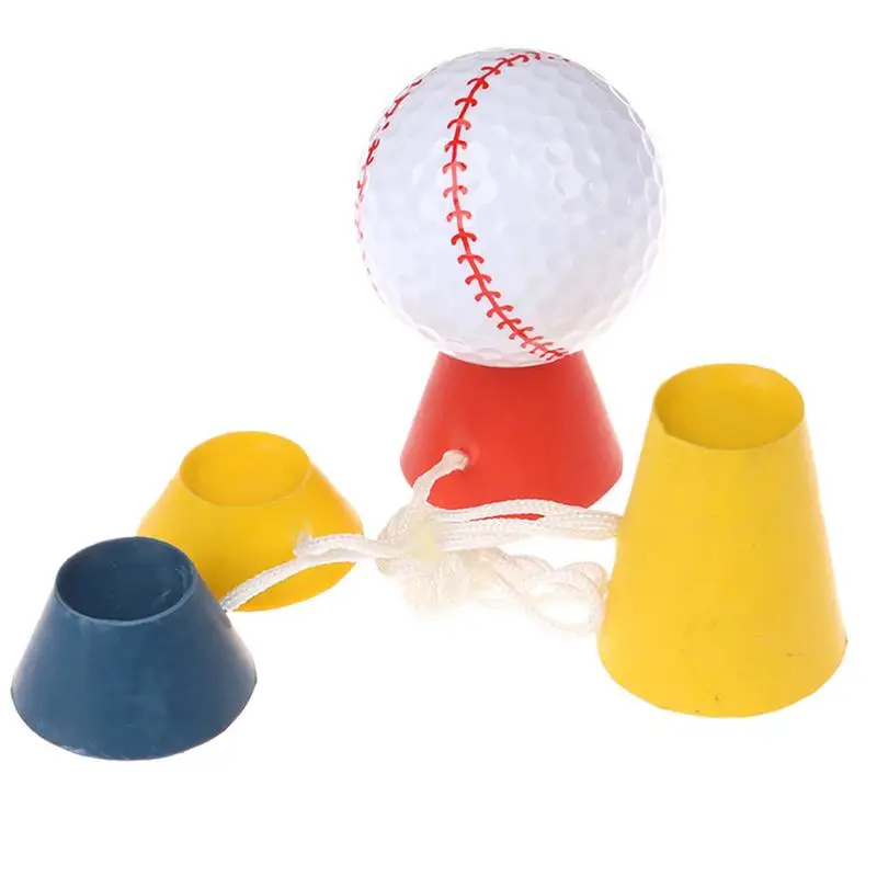 Golf Simulator Tees 4 Pieces Rubber Winter Golf Tees Time-Saving Training Accessories Practice Tool For Chinese New Year