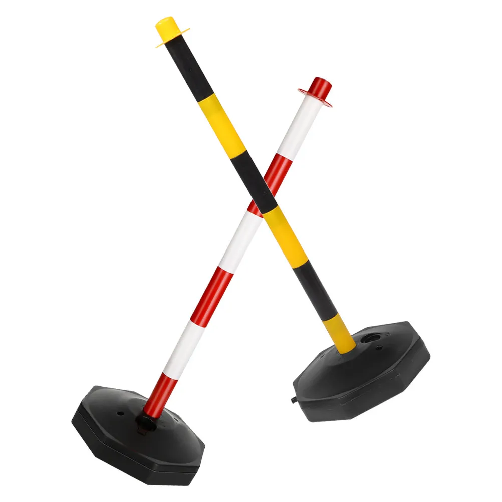 

2Pcs Delineator Post with Base Elastic Collision Absorbing Garage Parking Assist Driveway Guard Traffic Cones for Training