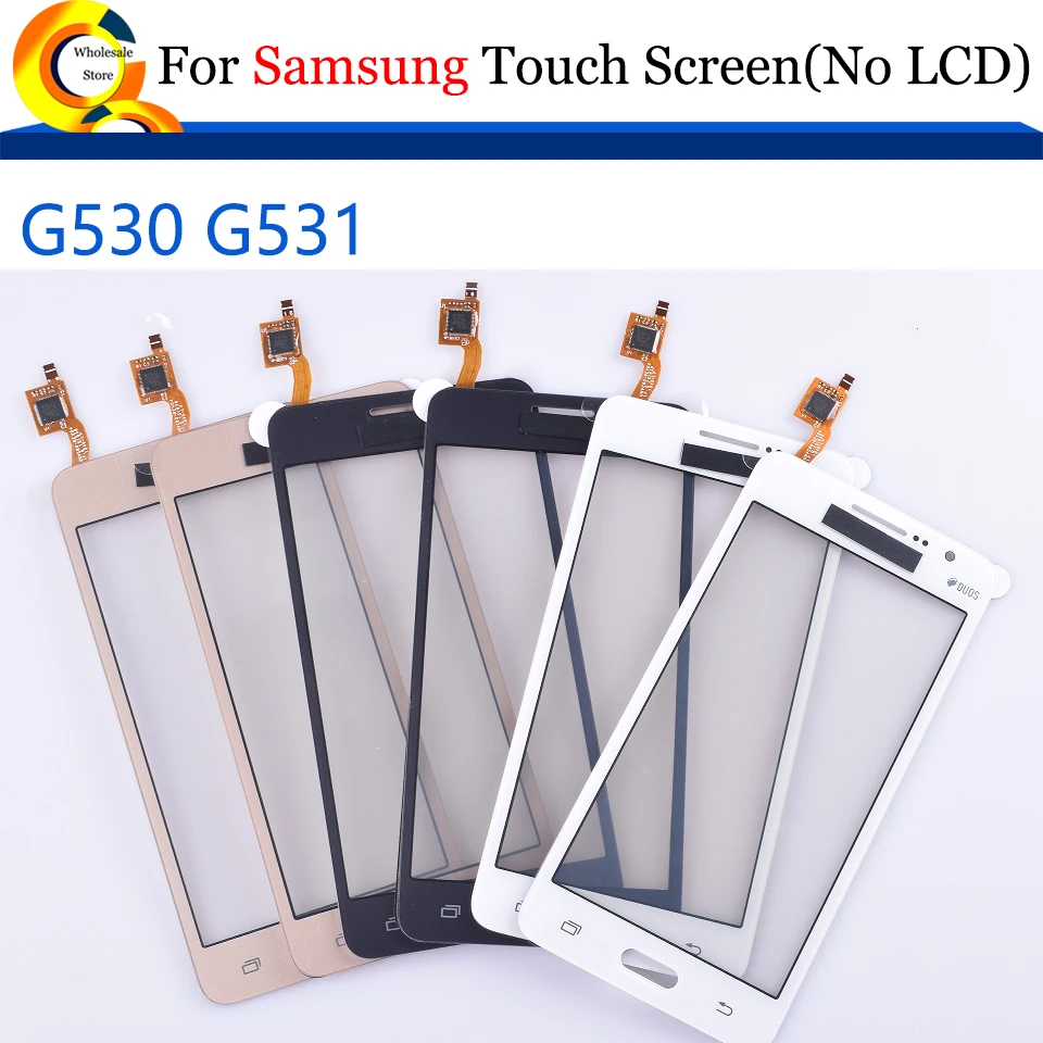 10Pcs\Lot For Samsung Galaxy Grand Prime G531H G531F G530H G530F G530 G531 G5308 Touch Screen Digitizer Sensor LCD Front Glass