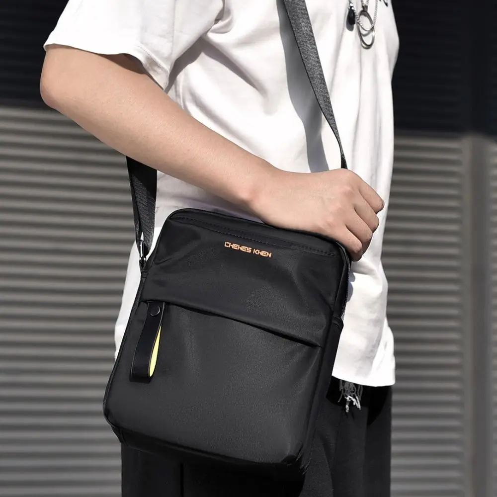 Tasche leggere con cerniera Zaino a tracolla da uomo Borsa a tracolla durevole impermeabile Borsa a tracolla Oxford Casual