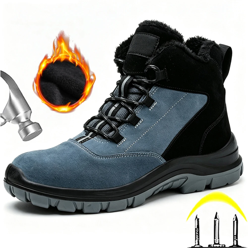 2026 Winter Boots For Men Women Puncture-Proof Work Safety Shoes 6KV Insulated Shoes Anti Scald Welding Boots Industrial Shoes