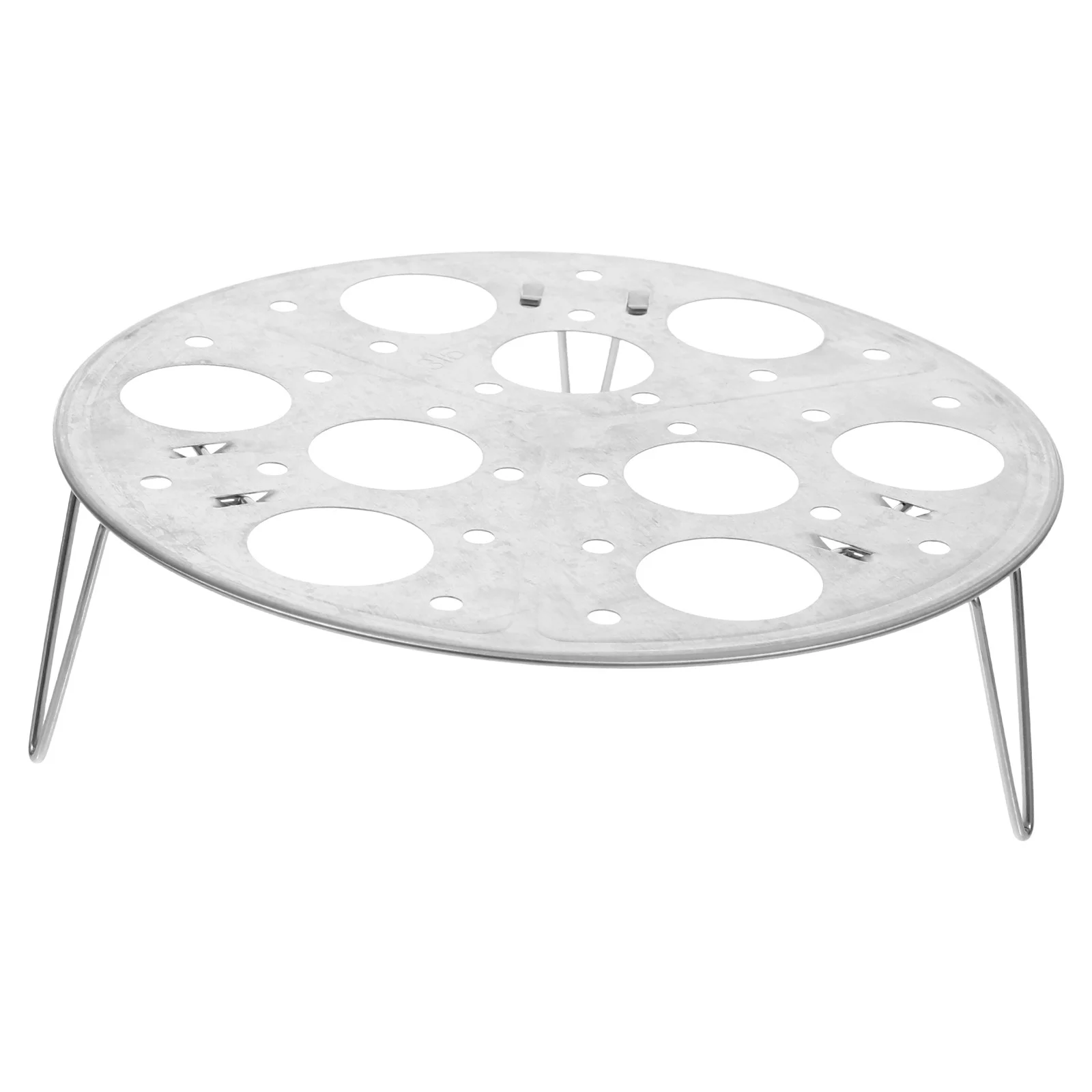 

Egg Steamer Steaming Rack Round Eggs Stand Cooking Oven Stainless Steel Steamed Reusable Tray