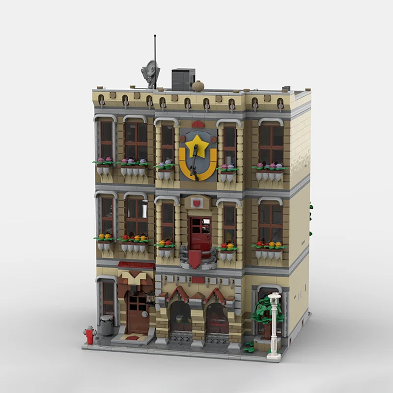 نموذج بناء المدينة المعيارية Moc متجر وحدات عتيقة # 10 كتل تكنولوجيا هدايا بناء لعبة عيد الميلاد DIY #2