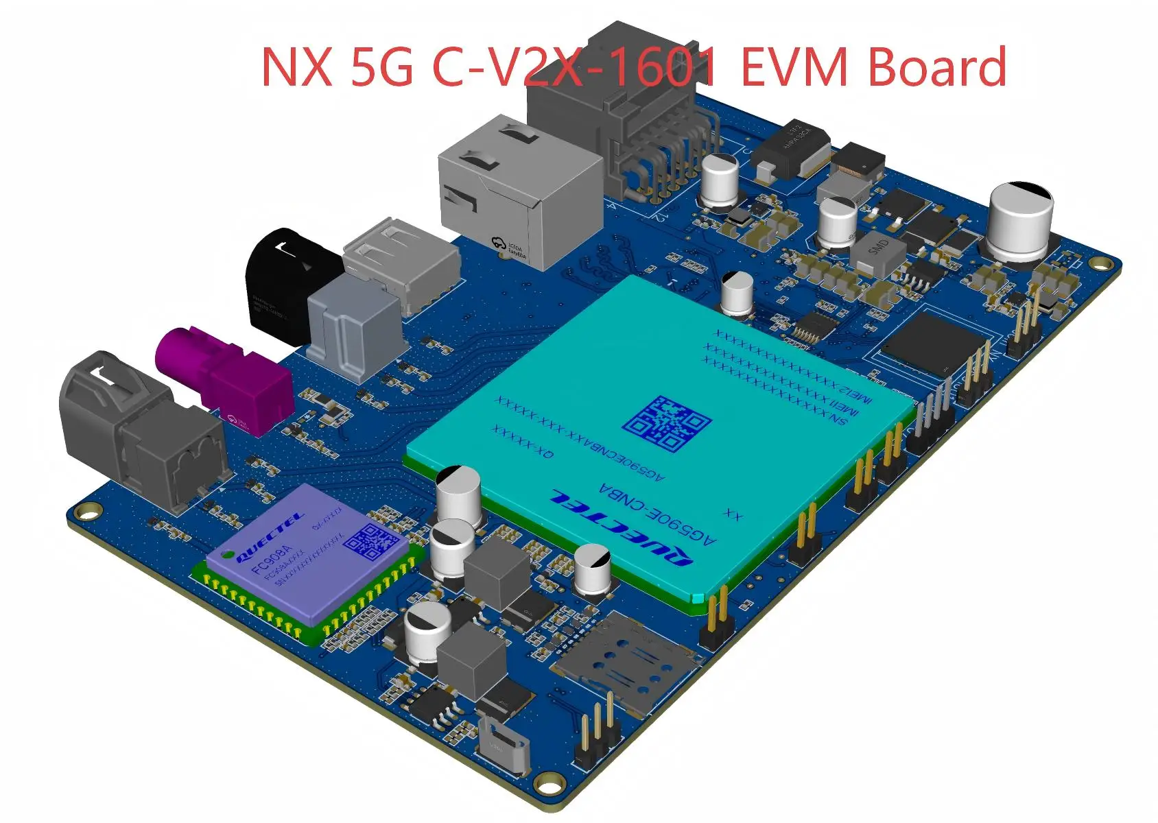 5G C-V2X /DSDS Development Evaluation Board T-BOX EVM and VBOX EVM Board AUTO-AG5XX EVB and V2X&5G-EVB AG590E module SDK