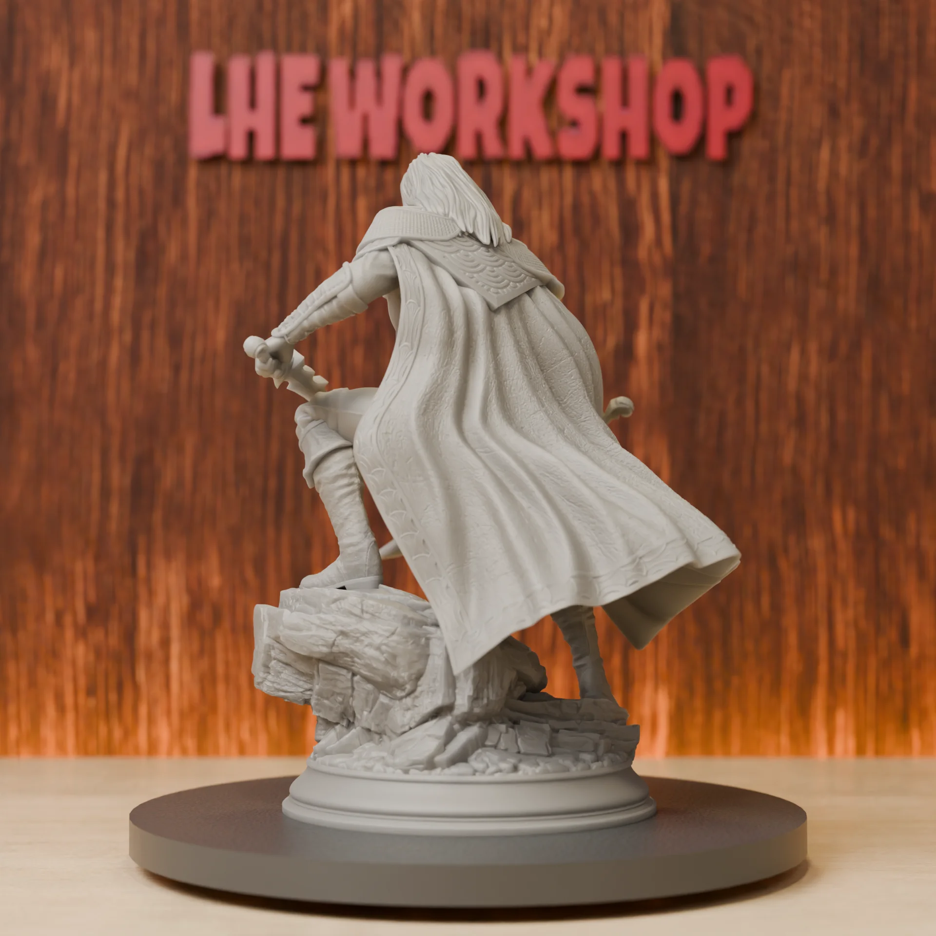 Human Rogue Assassin with Dual blades Miniatures | 28mm-75mm | Resin 3D Printed DND Pathfinder Mini | Unpainted Grey