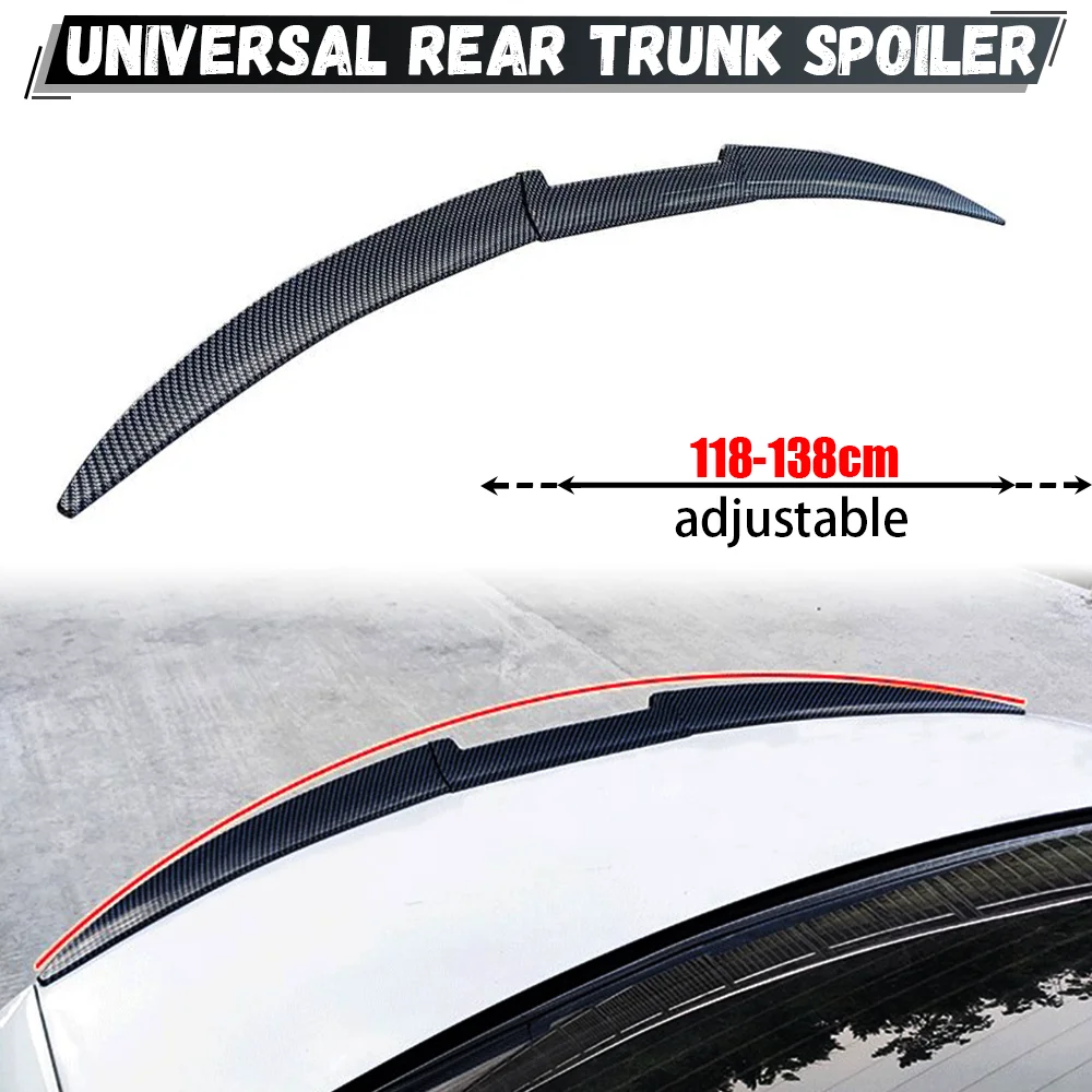 Universal Rear Tail Trunk Lip Car Racing Sedan Wing Spoiler Trim For BMW E46 E90 F30 G20 For Audi A3 A4 A5 A6 For Benz W204 W211