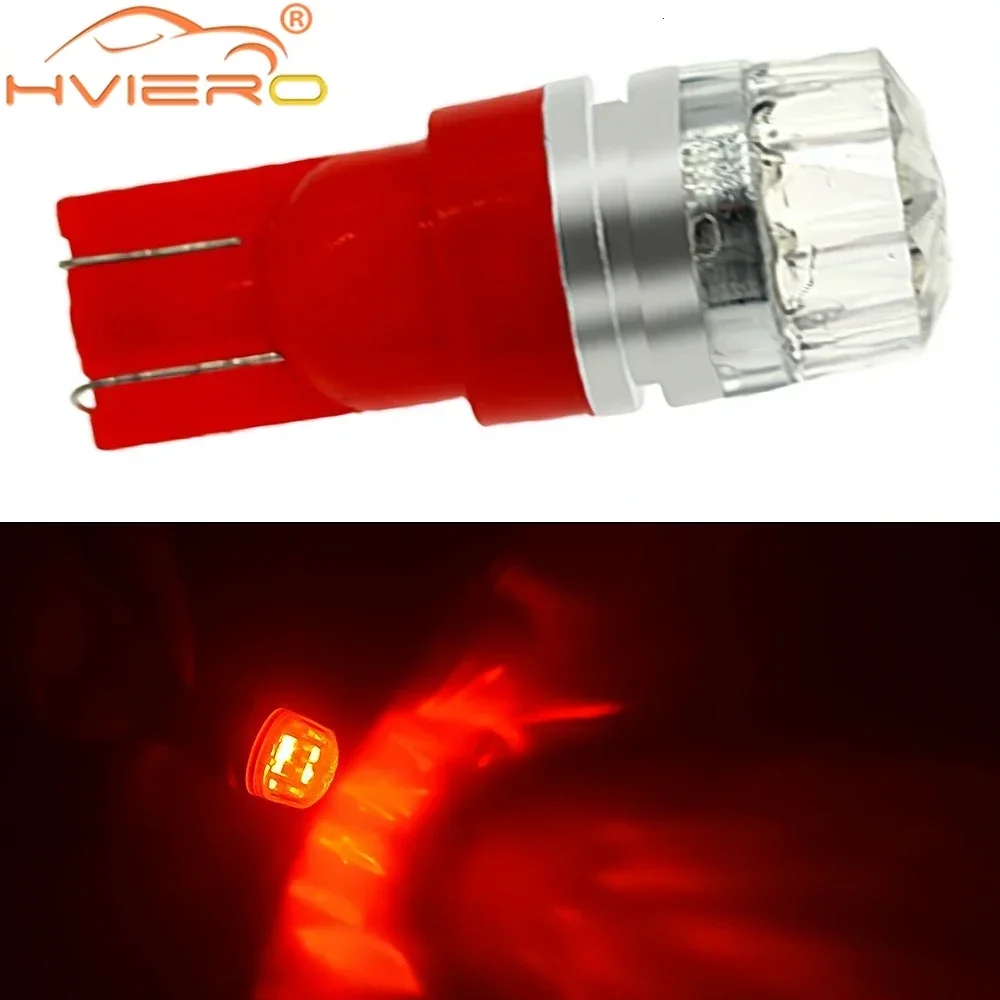 1pcs Super Bright Red Blue LED Bulbs New Car Signal T10 W5W 194 Low Power Consumption Auto Wedge Backup Parking Trunk Tail Light