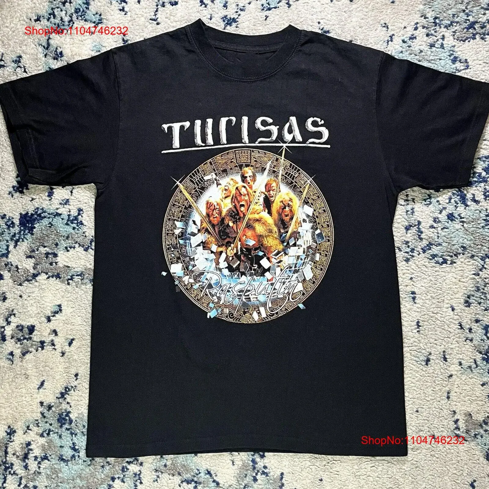 

Turisas Band T Shirt Black Full Size To 4XL New Year SU217 vintage Washed graphic fashion Casual Top For Everyday Wear