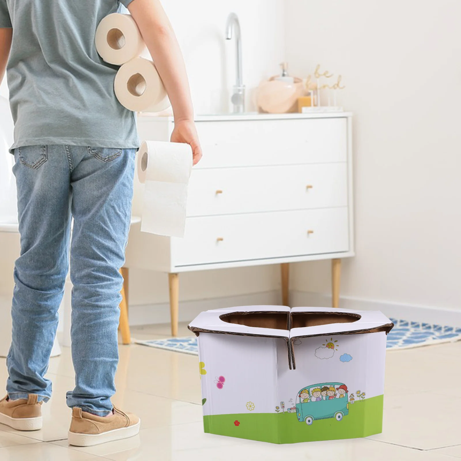 Draagbare peuterpotje stoel opvouwbare compacte reispotje voor kinderen baby auto thuis lichtgewicht gemakkelijk te dragen training toiletbril cadeau