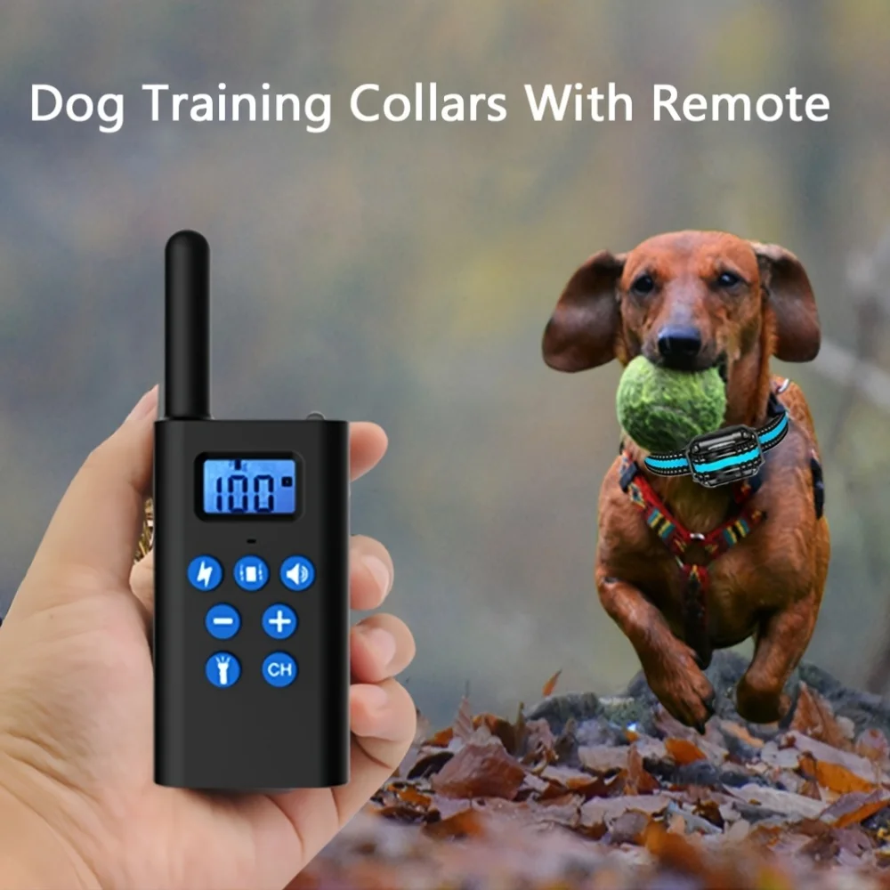 

Dog Training Collars With Remote, Adjustable Nylon Strap, E S, Vibration & Sound Modes, For Small To Large Dogs