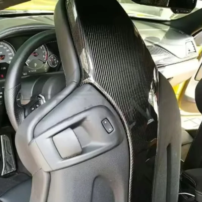 4pcs/set Carbon Fiber Seat Back Cover For F80 M3 F82 F83 M4 Full Carbon Fiber 2014 2015 2016 2017 2018 Interior Trims