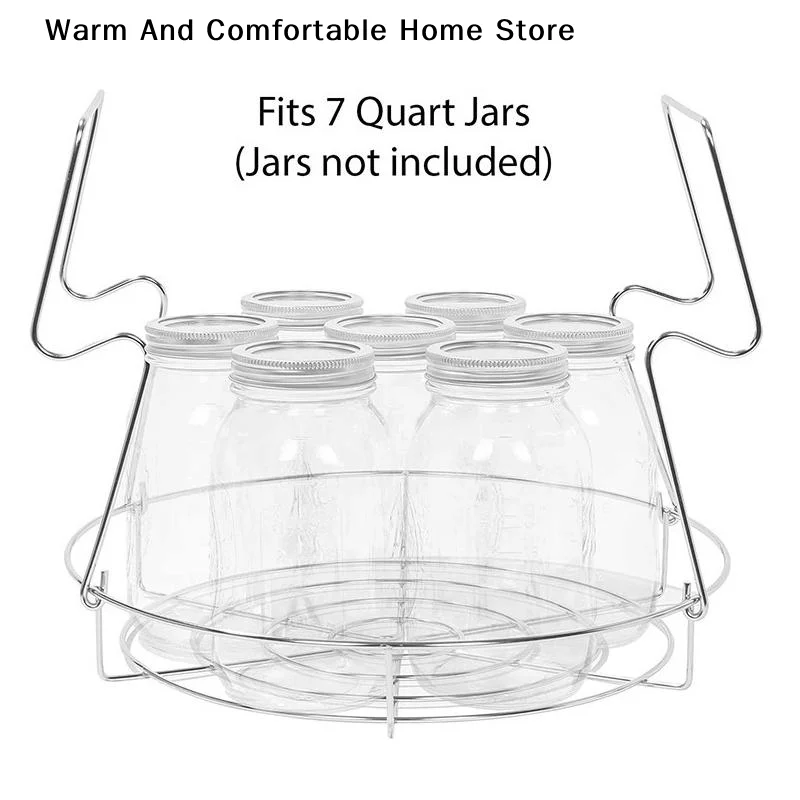 【SE】Canning Rack Steaming Canning Lifter Rack Anti Slip Stainless Steel Cooling Racks Steamer Rack For Canned Food Kitchenware