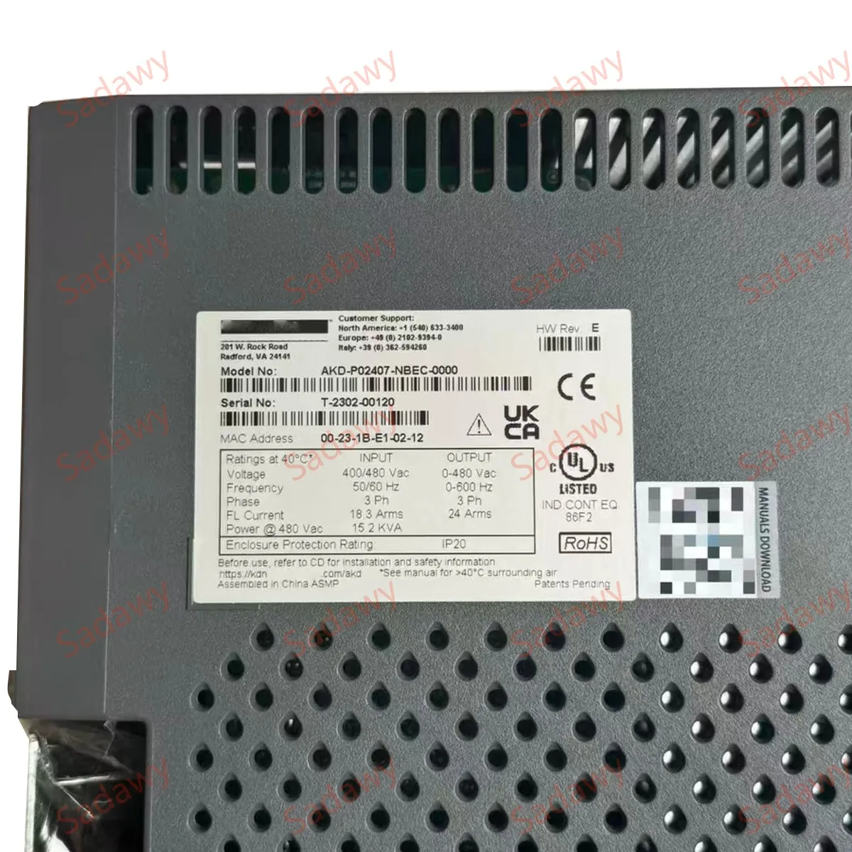 Koll-morgen Servostar AKD-P02407-NBEC-0000 Driver Servo Bekas dan Baru Original dengan Garansi