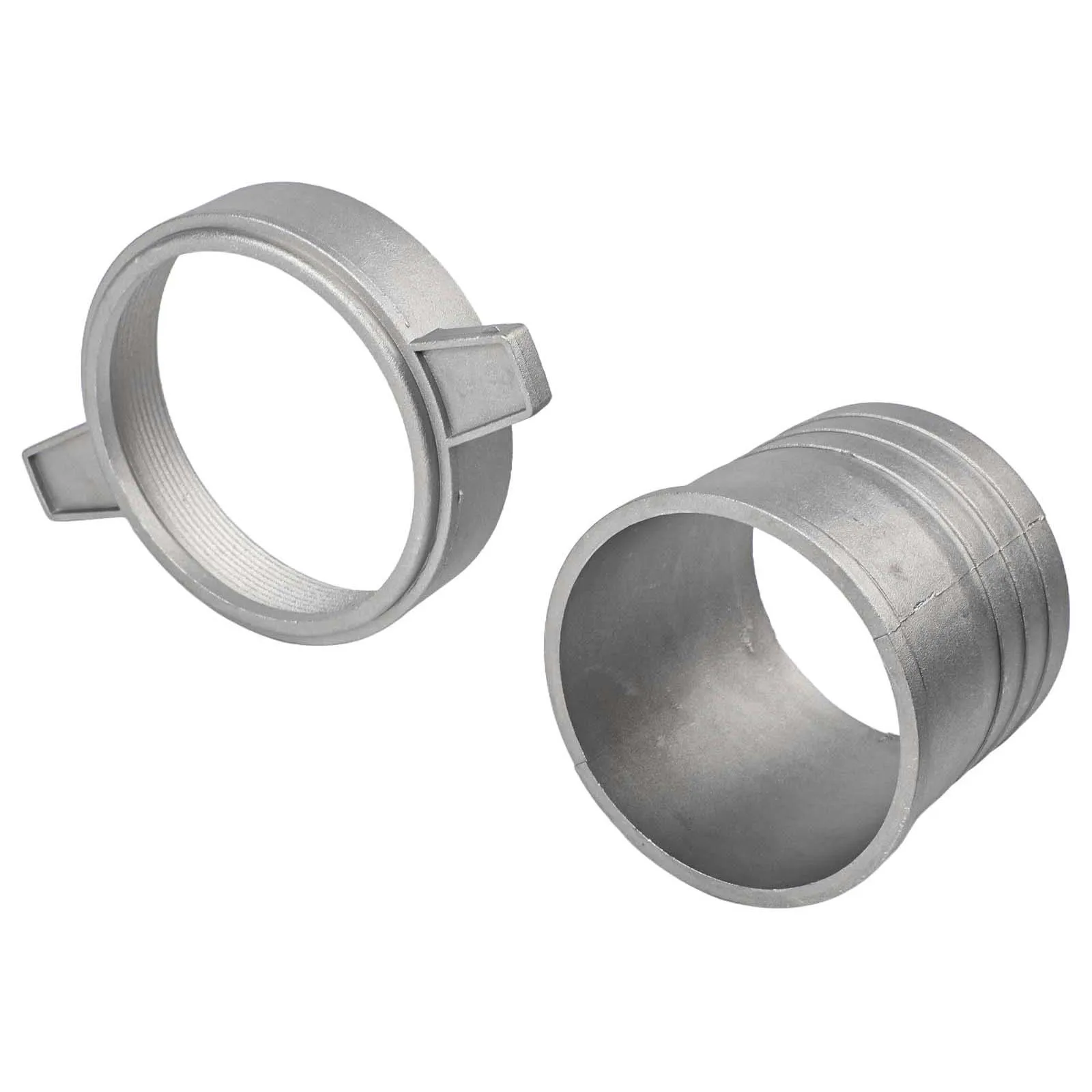 Aluminum Pipe Connector for Water Pumps with Rubber Gasket to Provide Secure Leak Resistant Connection for Various Pipe Sizes