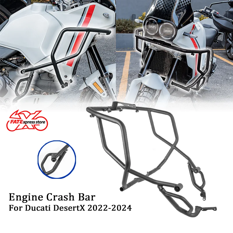 

Desert X Engine Guard Crash Bar Highway Bumper For Ducati DesertX Desert-X Frame Stung Cage Motorcycle Accessories 2022-2024