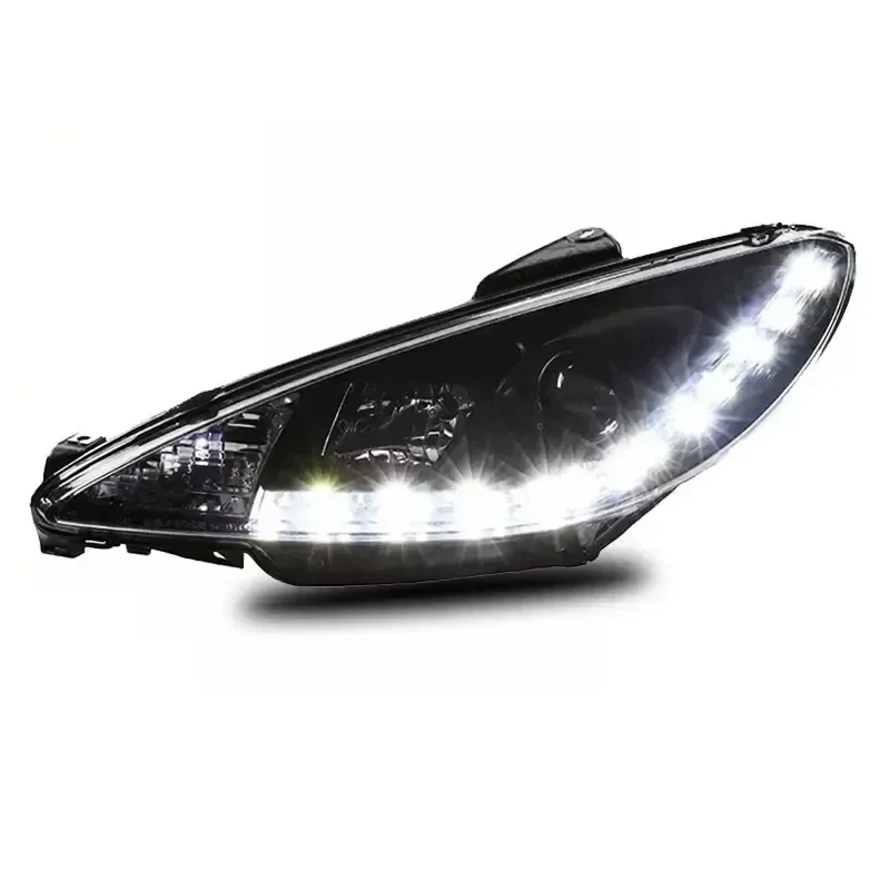 

RQXR Led Headlight Assembly For Peugeot 206 2004-2008 Xenon Turn Signal Daytime Running Light Car Accessories