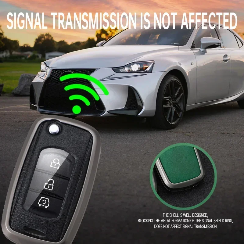 

Alloy Car Key Cover Remote Fob Case Protector Keychain Holder Auto Accessories For DFSK Dongfeng Fengguang 580 DFM Glory 560 500