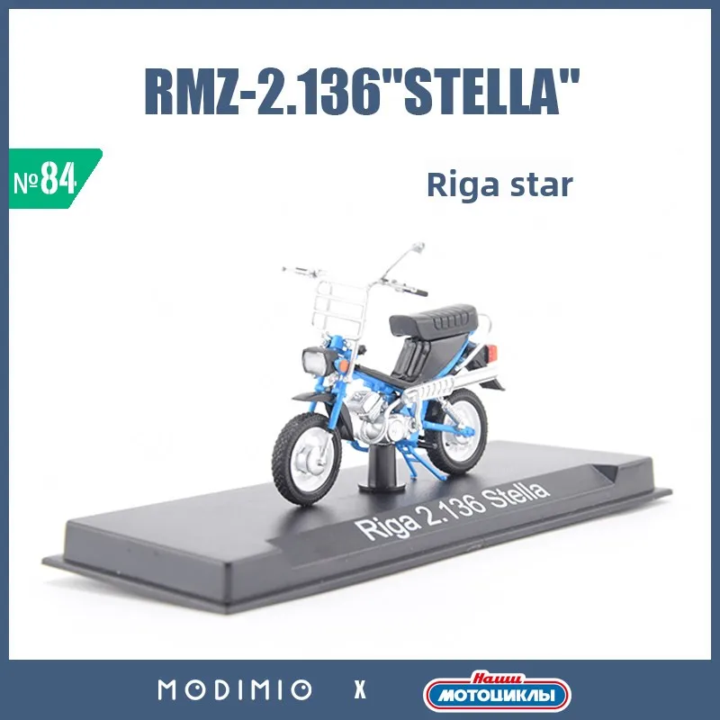 1:24 Scale Soviet RMZ-2.136 STELLA JMTN084 Plastic Motorcycle Model