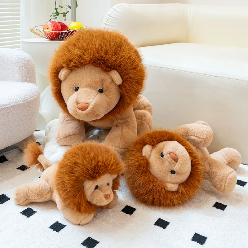 

Cute Lion Plush toy cartoon animal stuffed doll kawaii Bedroom Office Decor soft bed sofa pillow cushion kids xmas birthday Gift