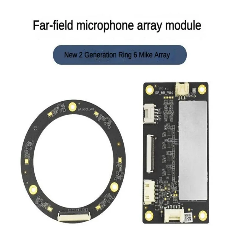 IFLYTEK Far-Field microfoon Ring Array-module Voice Board 6-microfoon Geluidsbron Positionering en navigatie voor ROS Robot