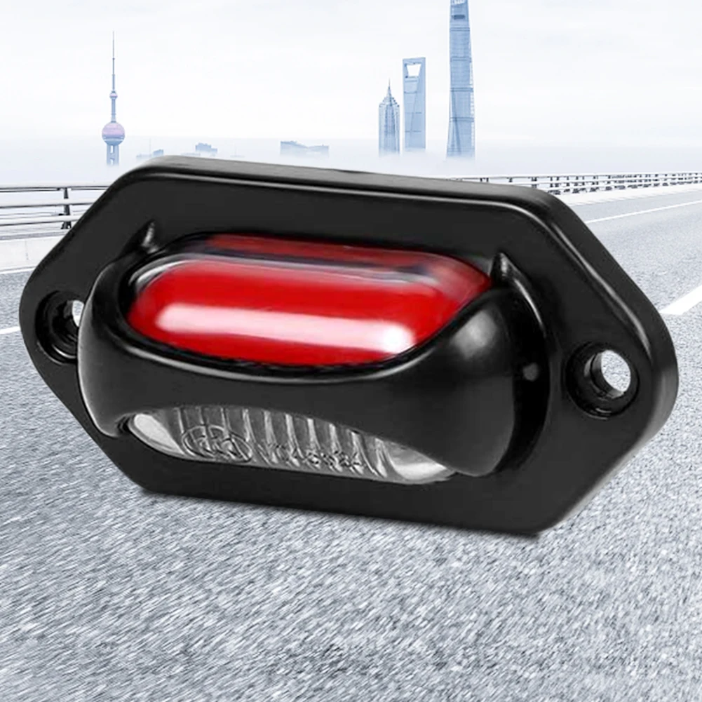 8 LED License Plate Lamp 12V 24V Trailer Side Marker Light IP67 Waterproof Lorry Clearance Lamp 4500K Dual Color Car Accessories