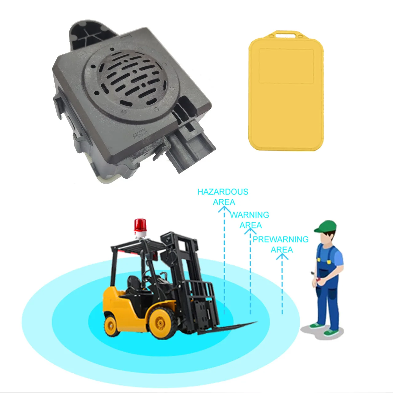

Forklift TAG Proximity Warning Alert System with 360 Degree Omnidirectional Monitoring