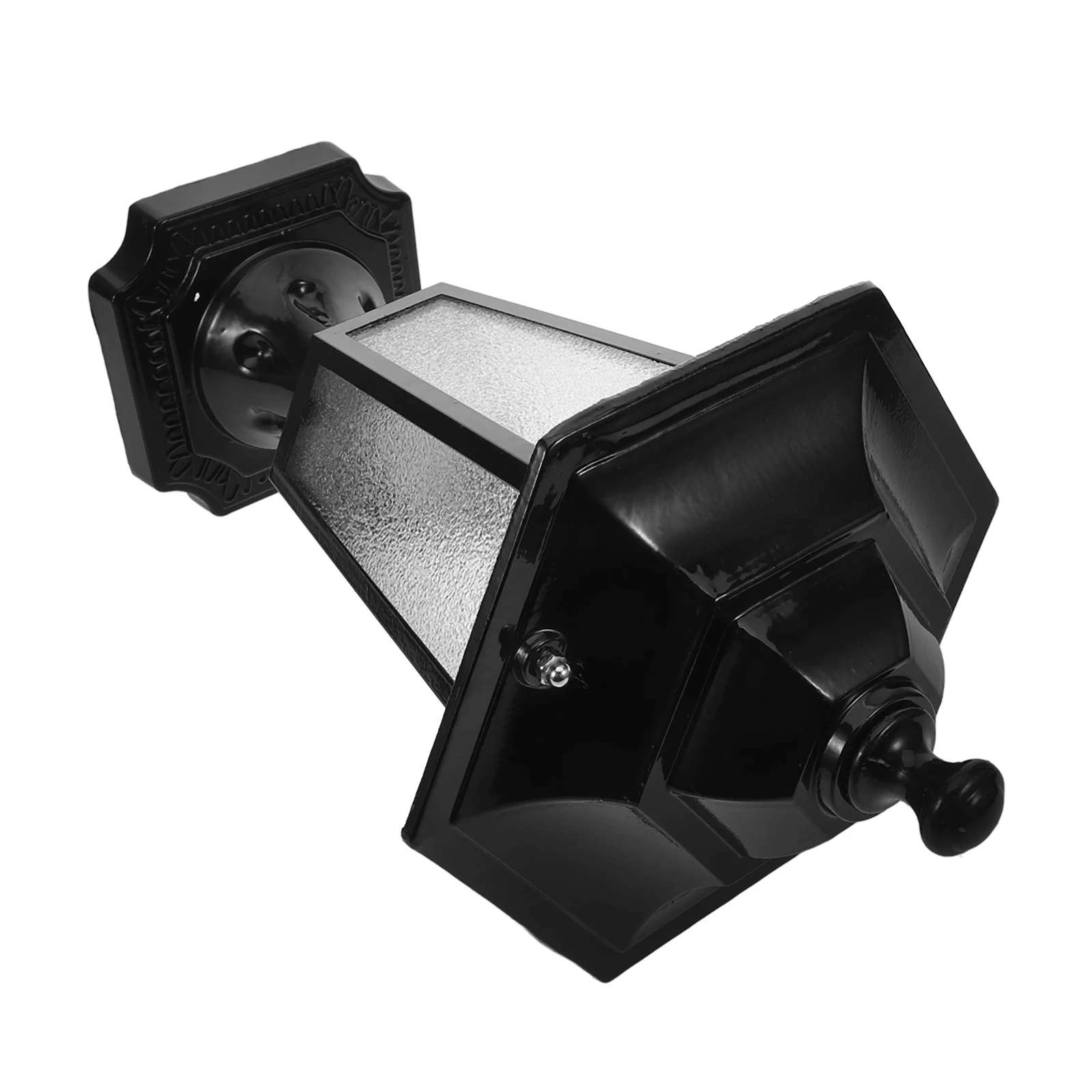 

Lantern Post Lamp Outdoor Column Light Garden Pillar outside Lights Pole Black Gate Work