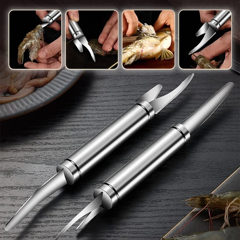 Shrimp Peeling Tool Multifunctional Fast Shrimp Peeler Tools Kitchen Shrimp Deveiner Tool Peeler For Shrimps Cutting Tools