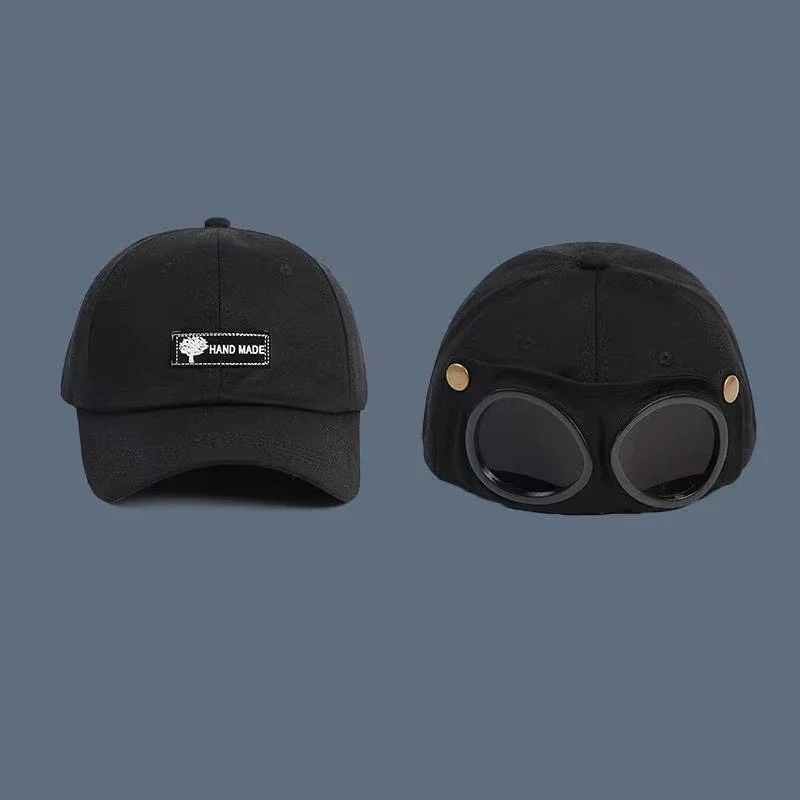 2026 Neue Mode Pilotenmütze Sommer Persönlichkeits-Brillen-Baseballkappe Unisex Trend Sonnenbrillen-Baseballkappe – Detail 4