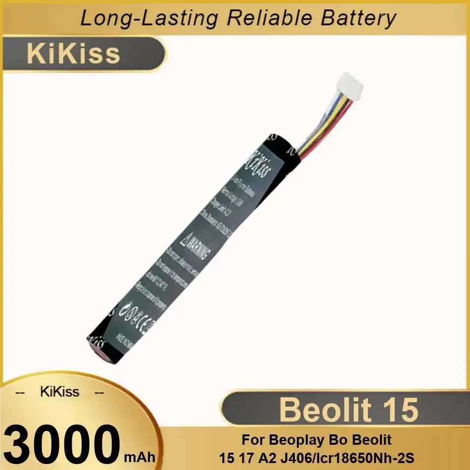 

Long-Lasting Audio Equipment Battery 3000Mah For Beoplay BO Beolit 15 17 A2 J406 ICR18650NH-2S Durable