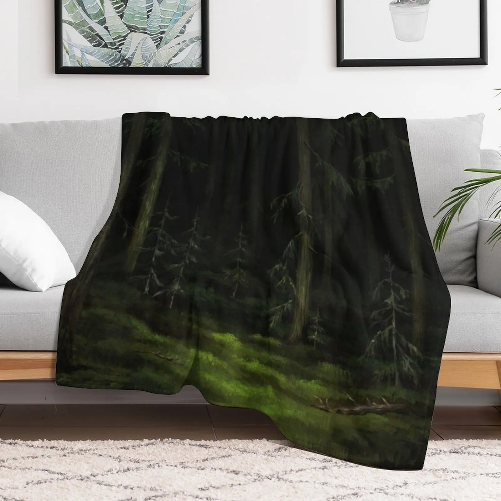 The Dark Forest Throw Blanket Fashion Sofas Luxury Designer for sofa for babies Blankets