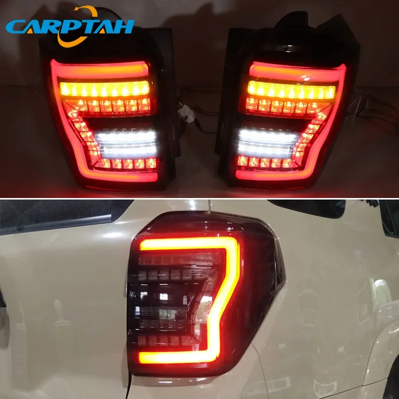 Car Styling Tail Lights Taillight For Toyota 4Runner 2010-2024 Rear Lamp DRL + Dynamic Turn Signal + Reverse + Brake LED