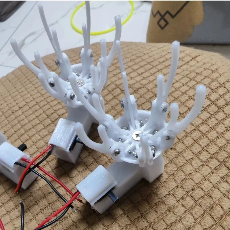 Mini Electric Mechanical Petal Opening Closing Device DIY Simulation Bloom Prop Scientific Motion Assembly Fitting