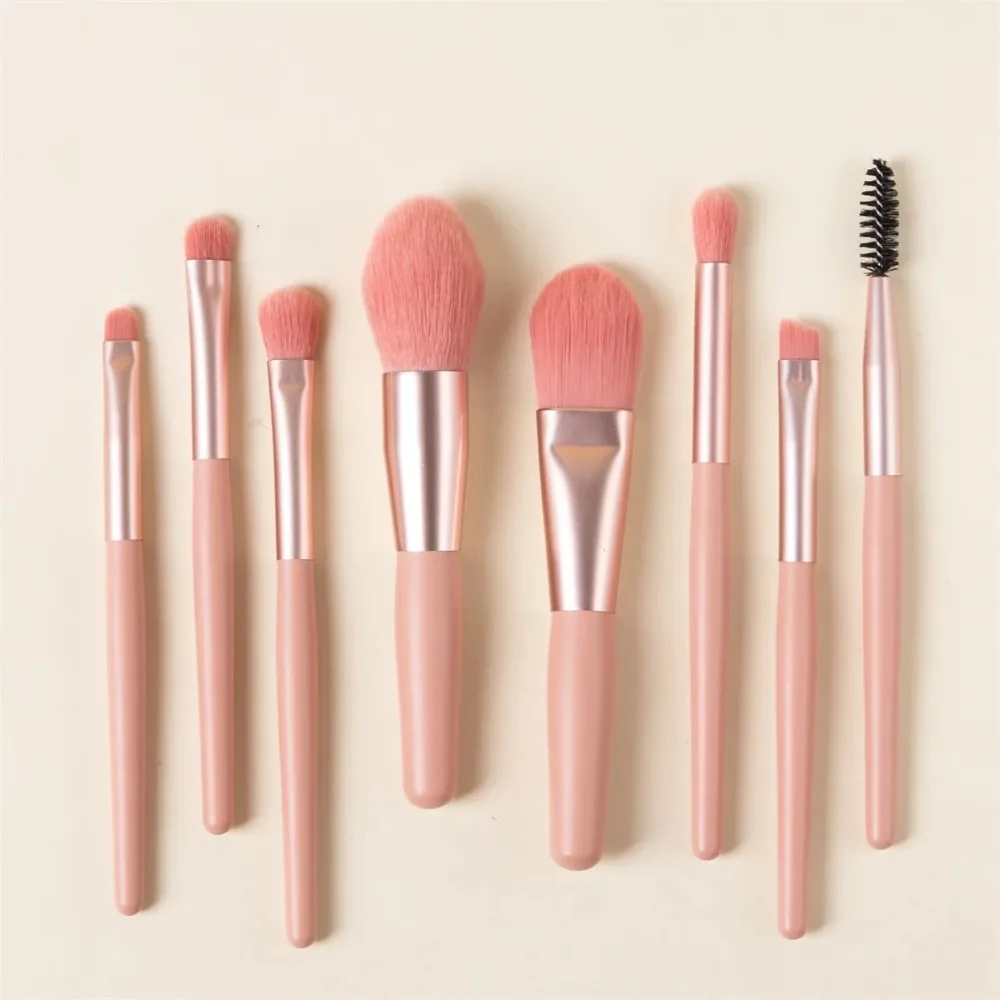 8Pcs  Fluffy Makeup Brushes Set for Cosmetics Foundation Blush Powder Eyeshadow Blending Makeup Brush Beauty Tool