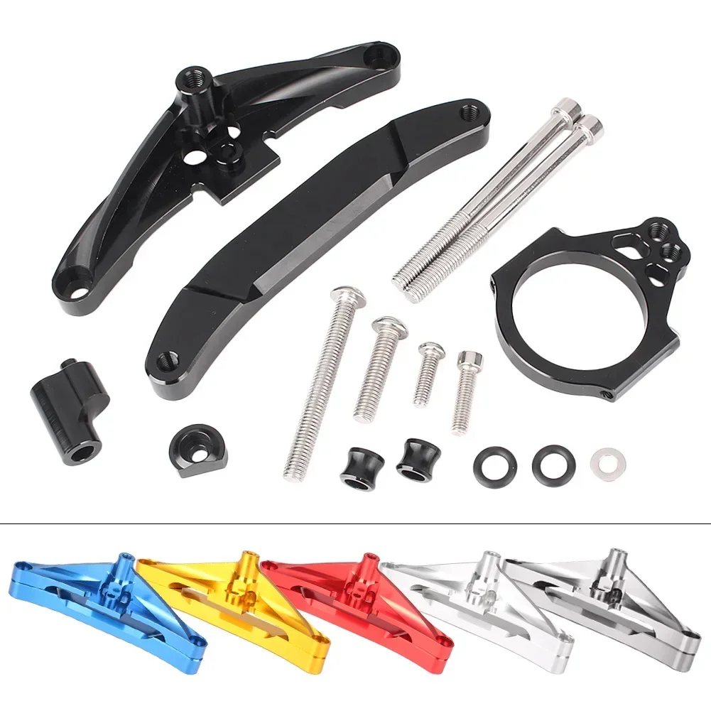 

For Yamaha FZ1 FAZER 2006-2010 2011 2012 2013 2014 2015 CNC Motorcycle Steering Damper Stabilizer Bracket Mounting Holder Set