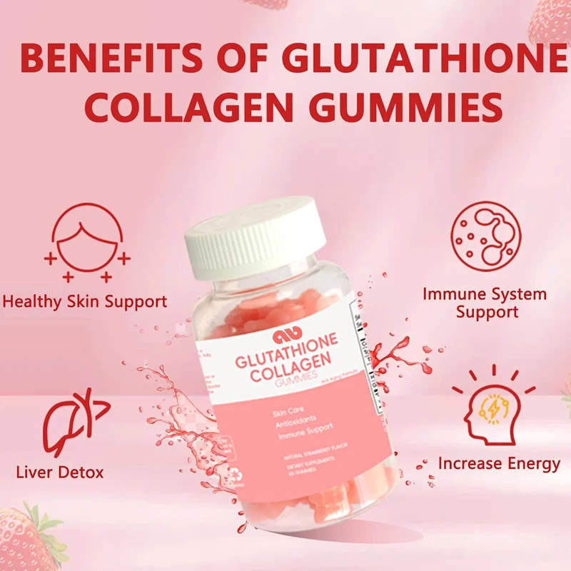 

Glutathione collagen gummies | Reduce glutathione and hydrolyzed collagen | Smooth wrinkles, enhance immunity and liver health