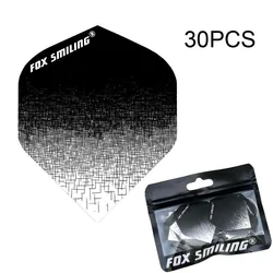 Fox Smiling 30PCS Dart Flights PET Professional Dart Accessories Dardos Feather Leaves Dartboard Games