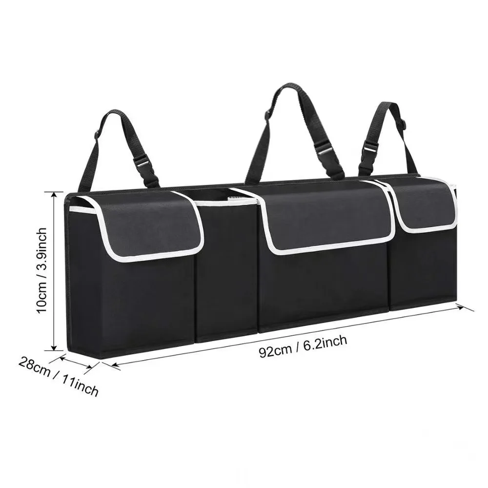 Car Trunk Organizer Hanging Backseat Storage Bag for Car Truck SUV Van Multi-Pocket Oxford Organizer Stowing Tidying Accessories