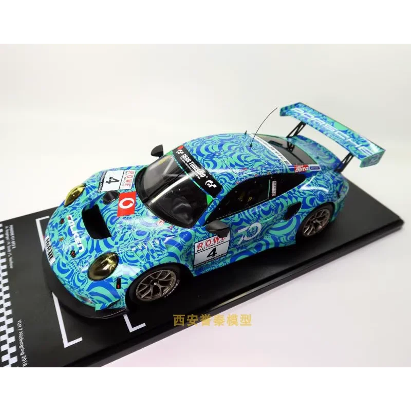 

Литой под давлением IXO масштаб 1/18 Porsche 911GT3 R 2018VLN7 Nurburgring модель автомобиля из сплава, Коллекционная игрушка, подарок, сувенир, украшение для дисплея