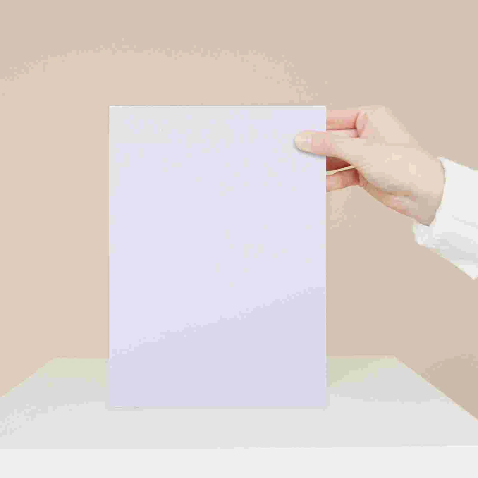 100 Sheets Coated Paper Standard Size Photo A5 High Glossy Papers Printer Digital Color Printing Base Useful